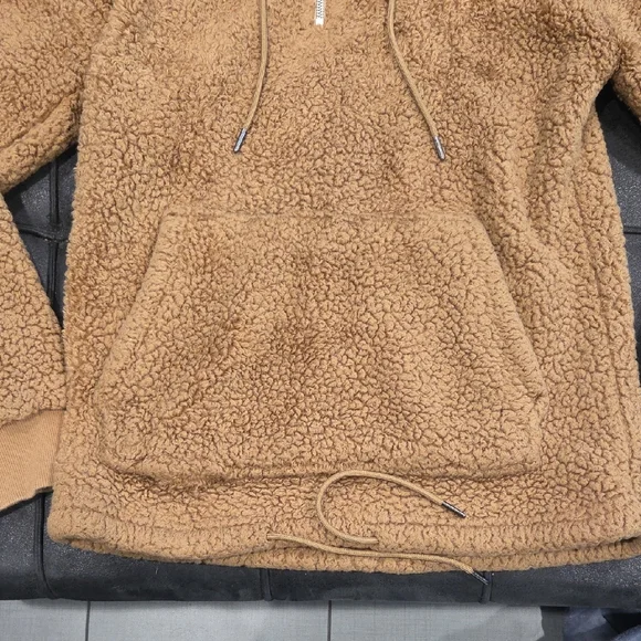 Original Use Brown Sherpa Hoodie XS - Picture 2 of 4
